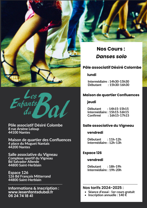 Cours de danse solo